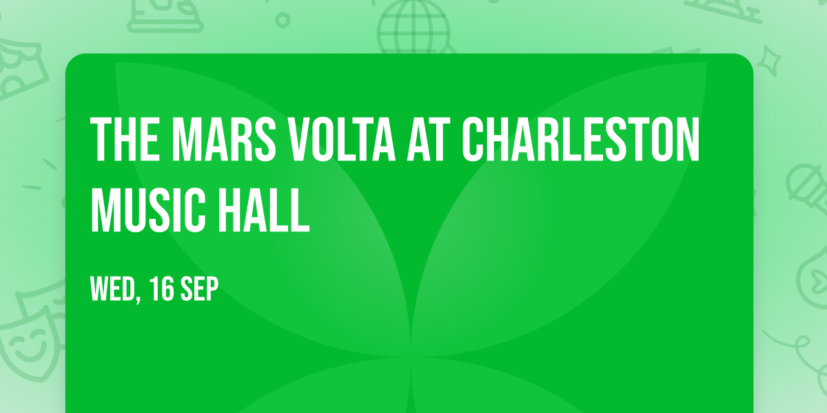 The Mars Volta at Charleston Music Hall