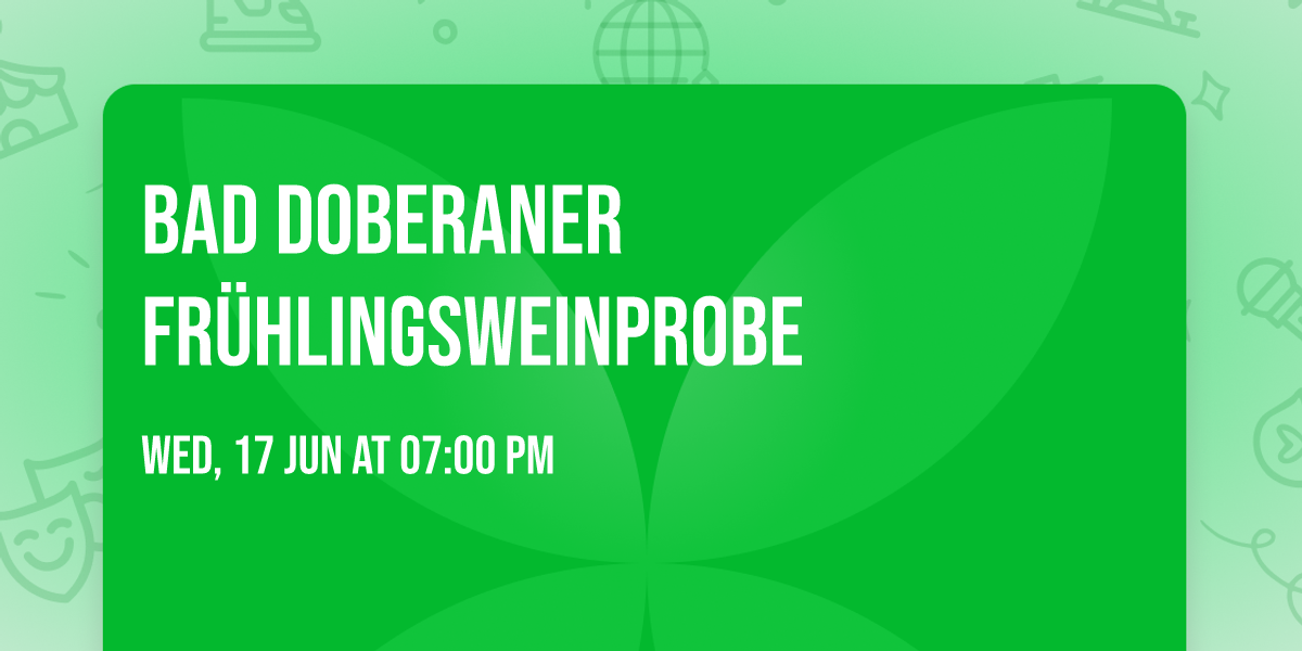 Bad Doberaner Fr\u00fchlingsweinprobe