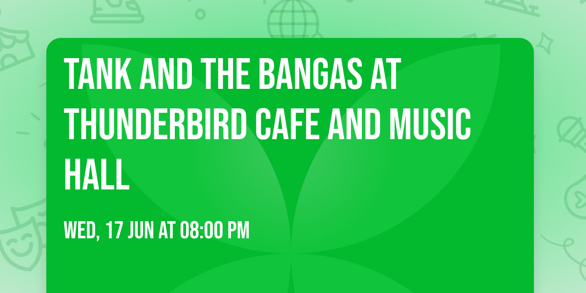 Tank and The Bangas at Thunderbird Cafe and Music Hall
