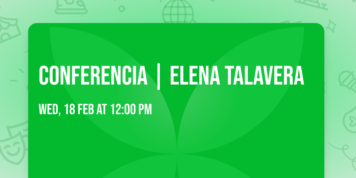 Conferencia | Elena Talavera