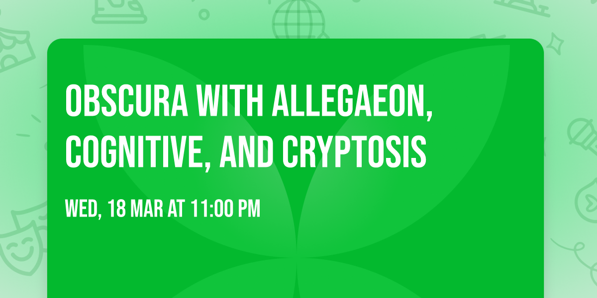 Obscura with Allegaeon, Cognitive, and Cryptosis