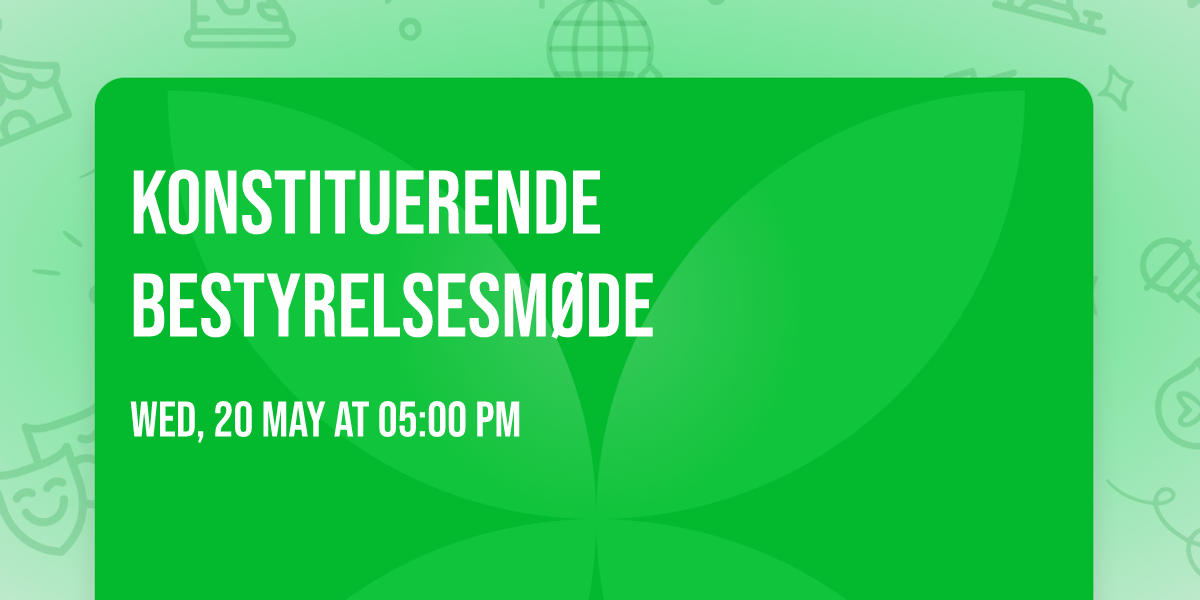 Konstituerende bestyrelsesm\u00f8de