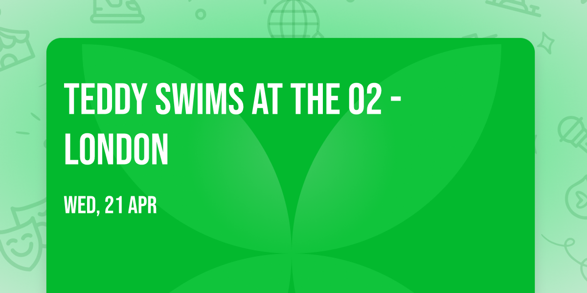 Teddy Swims at The O2 - London