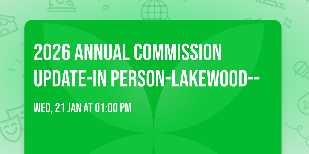 2026 ANNUAL COMMISSION UPDATE-in person-Lakewood--