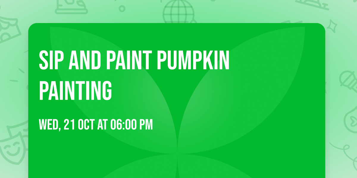 Sip and paint PUMPKIN painting
