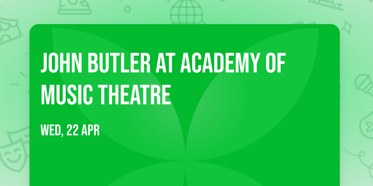 John Butler at Academy of Music Theatre