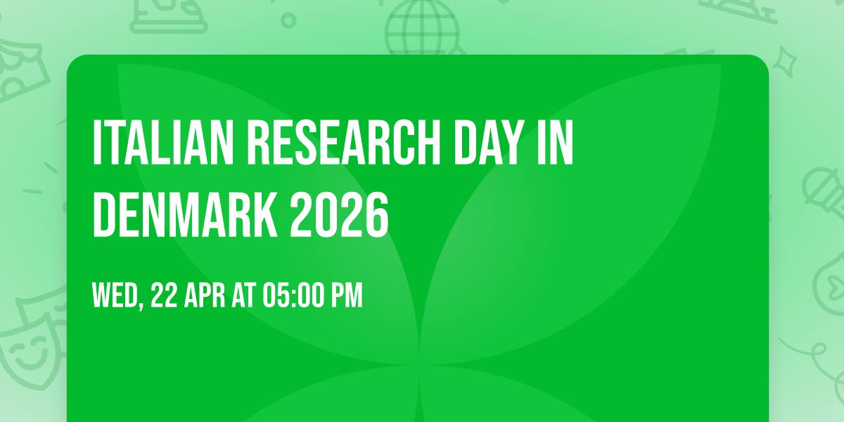 ITALIAN RESEARCH DAY IN DENMARK 2026