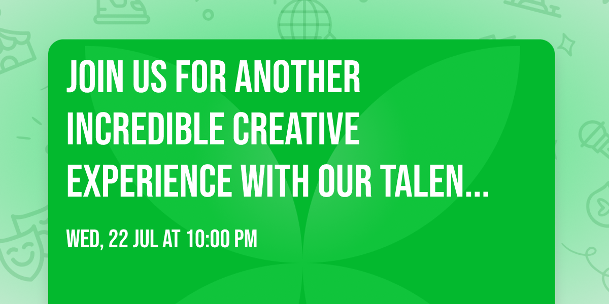 Join us for another incredible creative experience with our talented Natalia Lopez