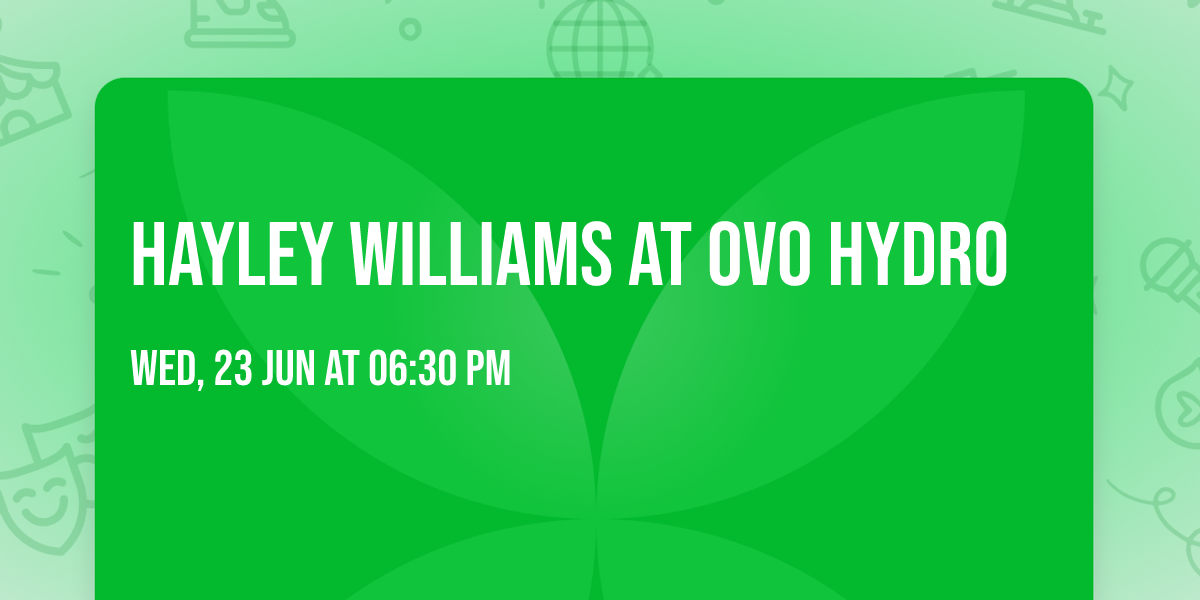 Hayley Williams at OVO Hydro