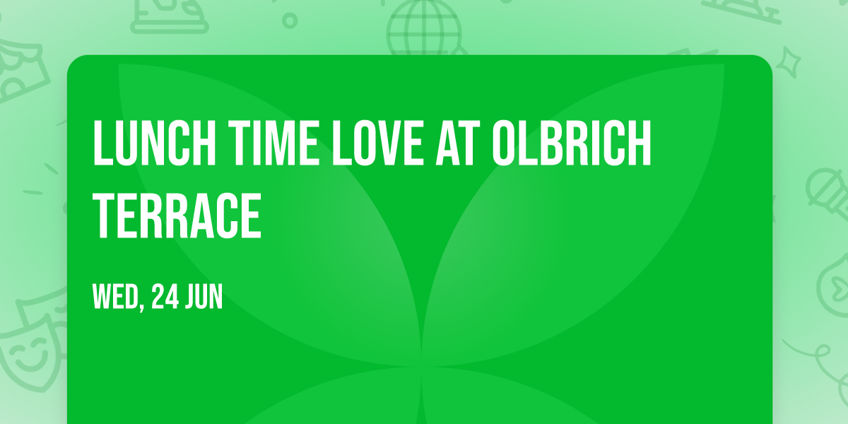 Lunch Time Love at Olbrich Terrace