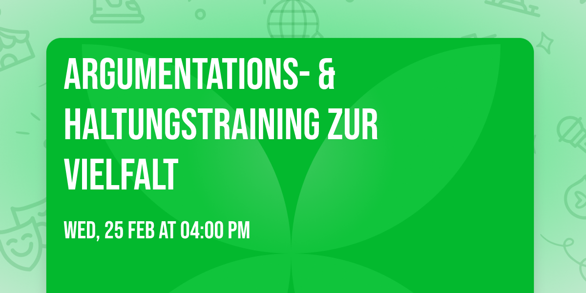 Argumentations- & Haltungstraining zur Vielfalt