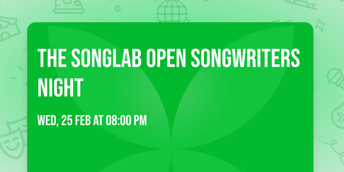 The Songlab Open Songwriters Night