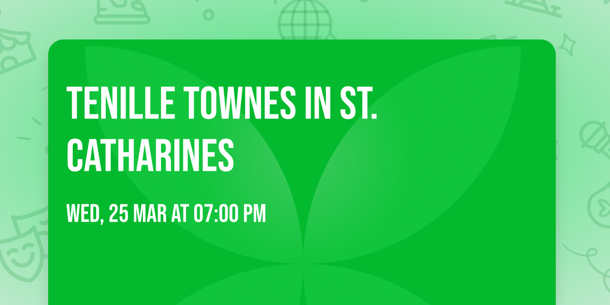 Tenille Townes in St. Catharines