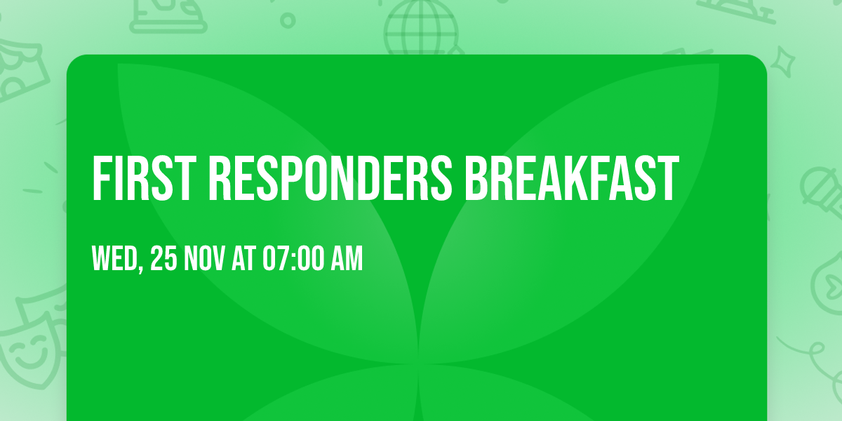 First Responders Breakfast