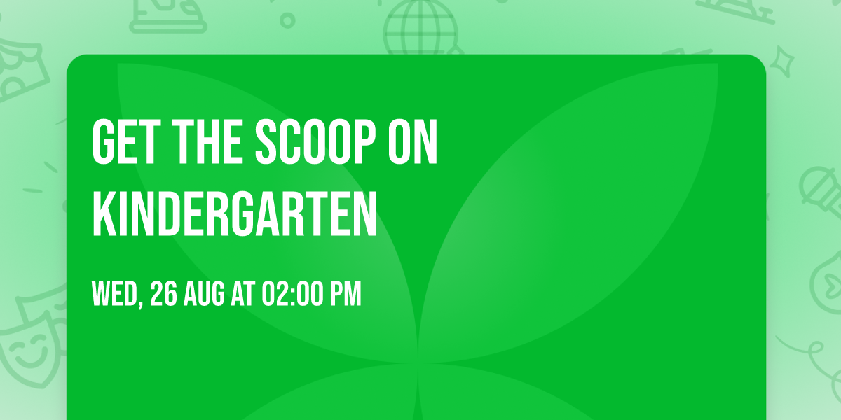 Get the Scoop on Kindergarten