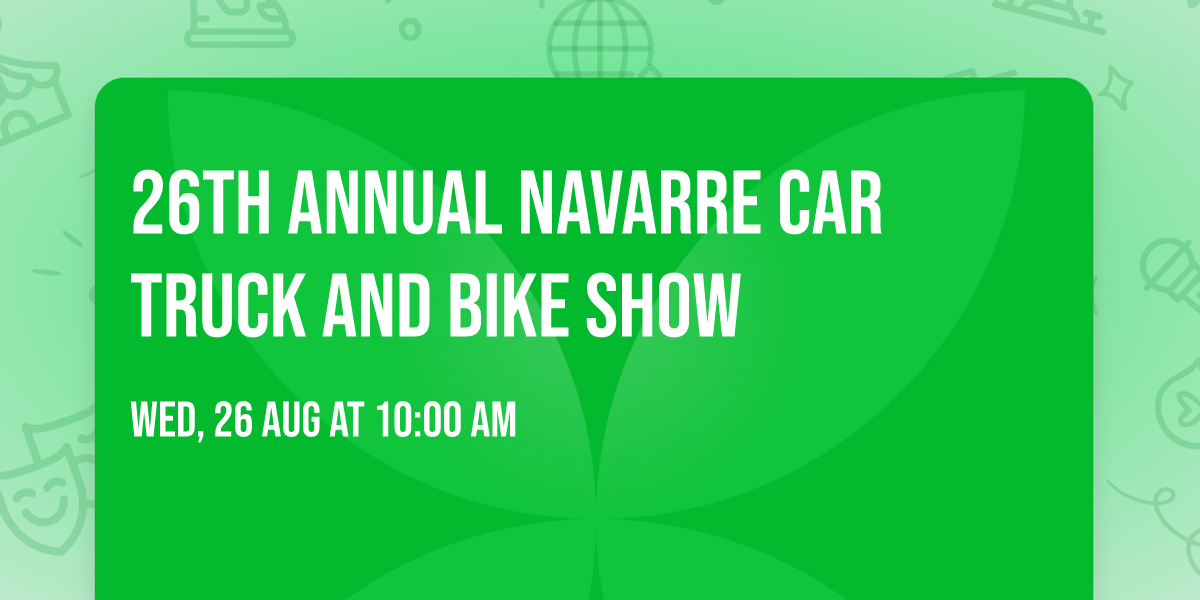 26th Annual Navarre Car Truck and Bike Show