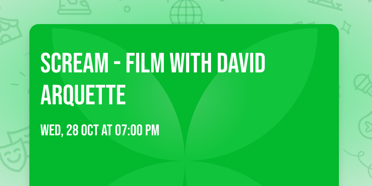 Scream - Film with David Arquette