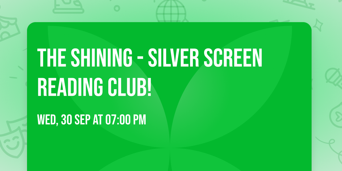 The Shining - Silver Screen Reading Club!