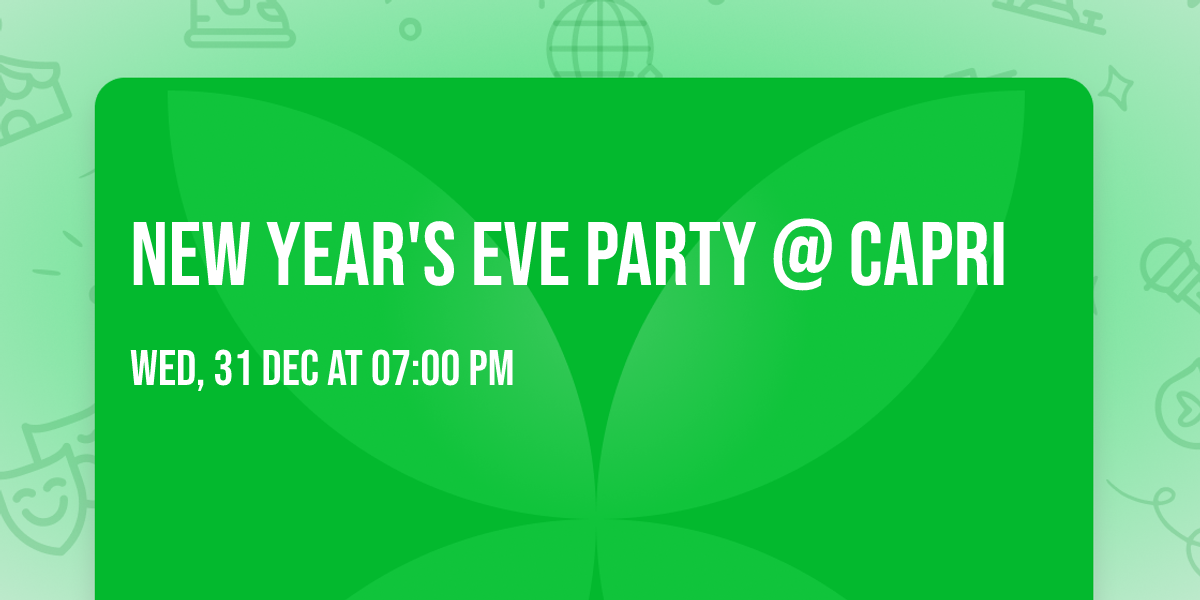 New Year's Eve Party @ Capri