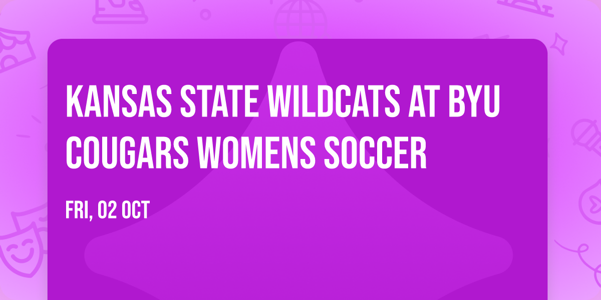 Kansas State Wildcats at BYU Cougars Womens Soccer