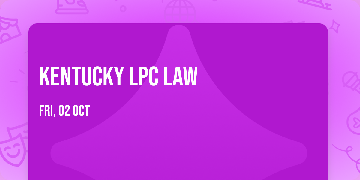 Kentucky LPC Law