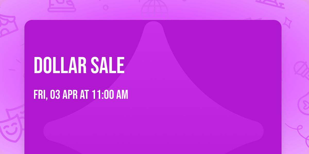 Dollar sale