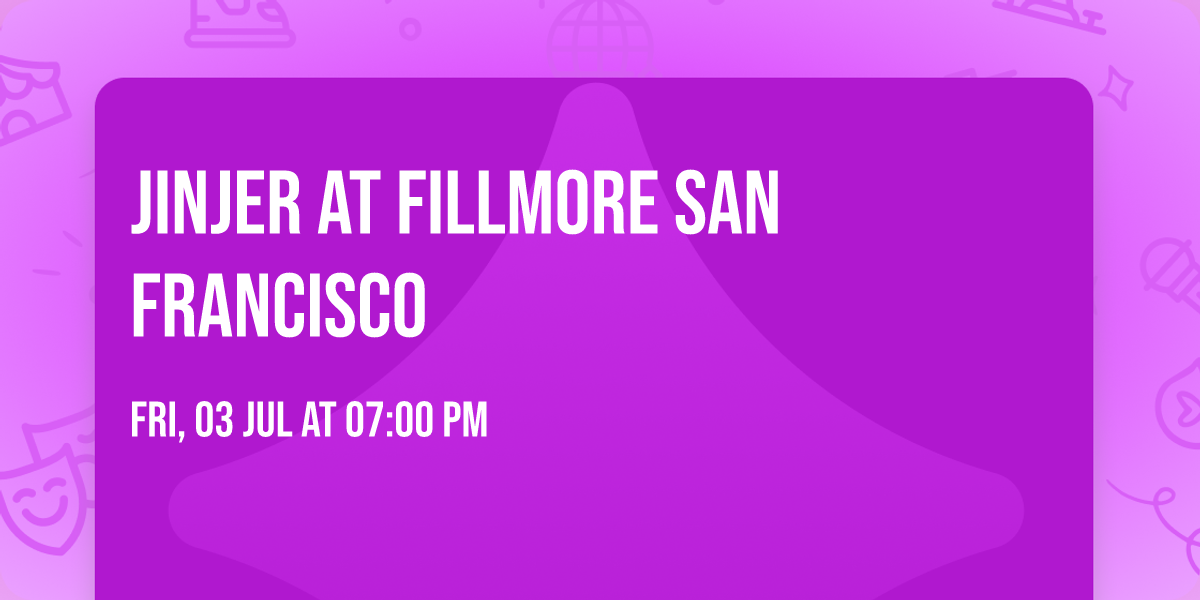 Jinjer at Fillmore San Francisco