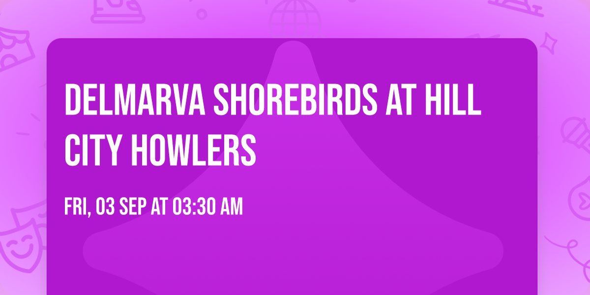 Delmarva Shorebirds at Hill City Howlers