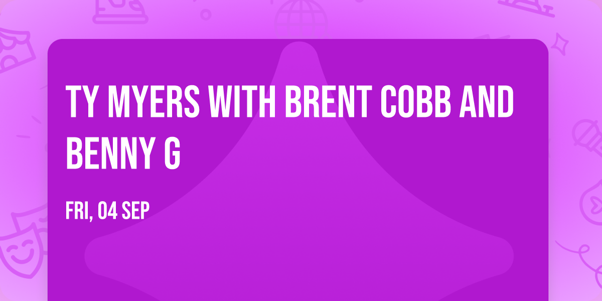 Ty Myers with Brent Cobb and Benny G