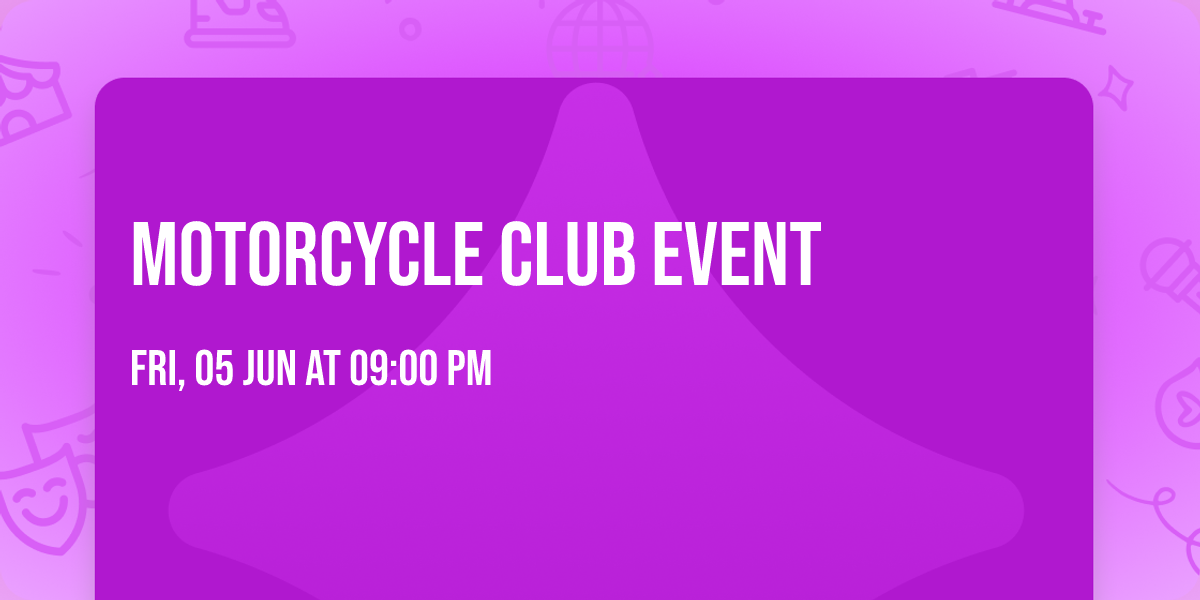 Motorcycle club event