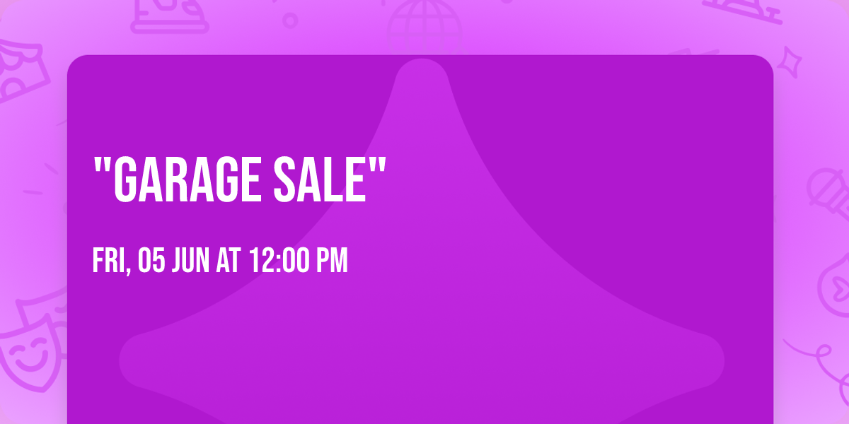 "GaRaGe SaLe"