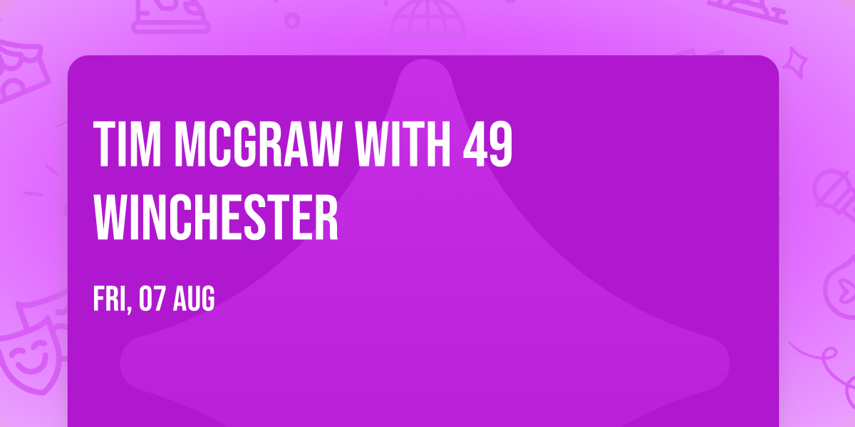 Tim McGraw with 49 Winchester