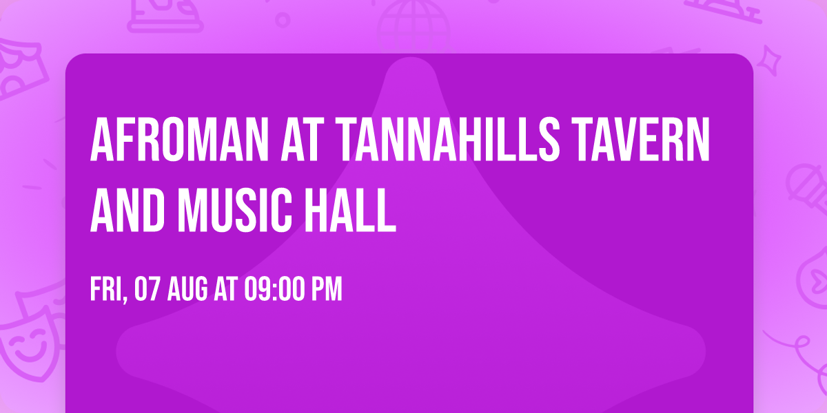 Afroman at Tannahills Tavern and Music Hall
