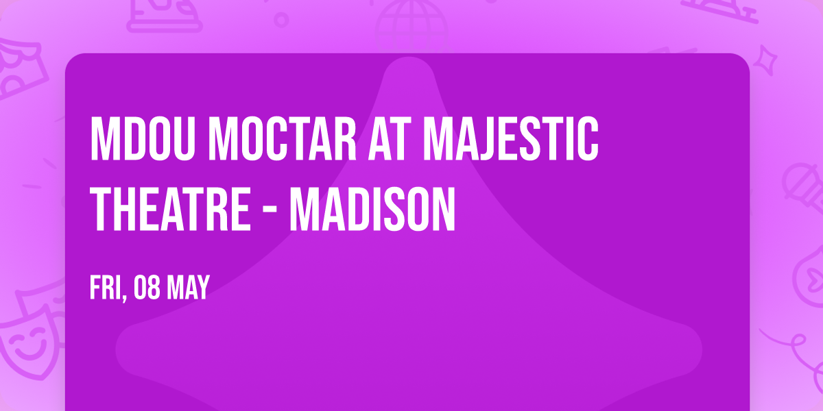 Mdou Moctar at Majestic Theatre - Madison