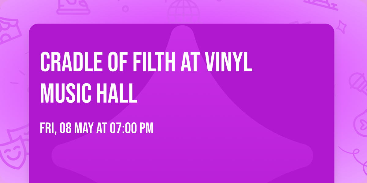 Cradle of Filth at Vinyl Music Hall