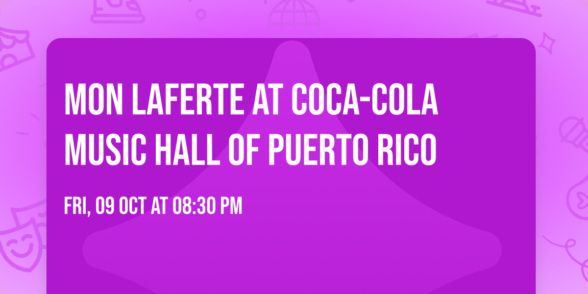 Mon Laferte at Coca-Cola Music Hall of Puerto Rico