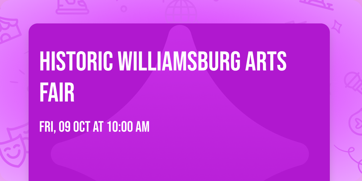 Historic Williamsburg Arts Fair