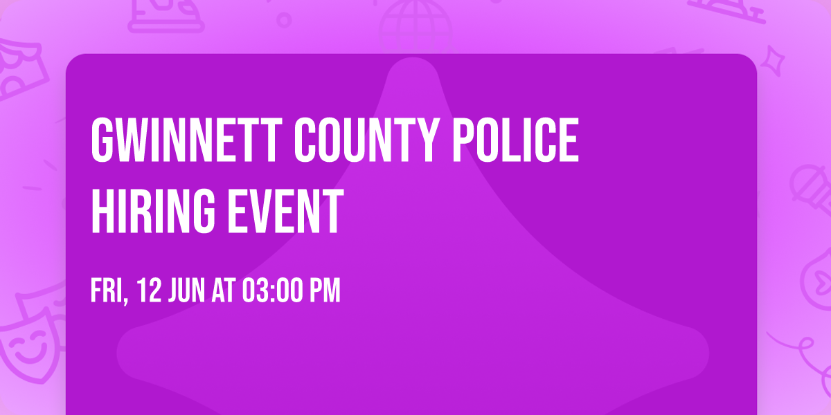 Gwinnett County Police Hiring Event