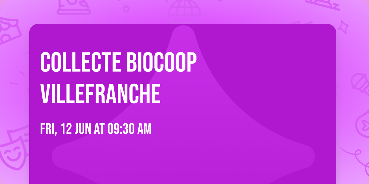 Collecte Biocoop Villefranche