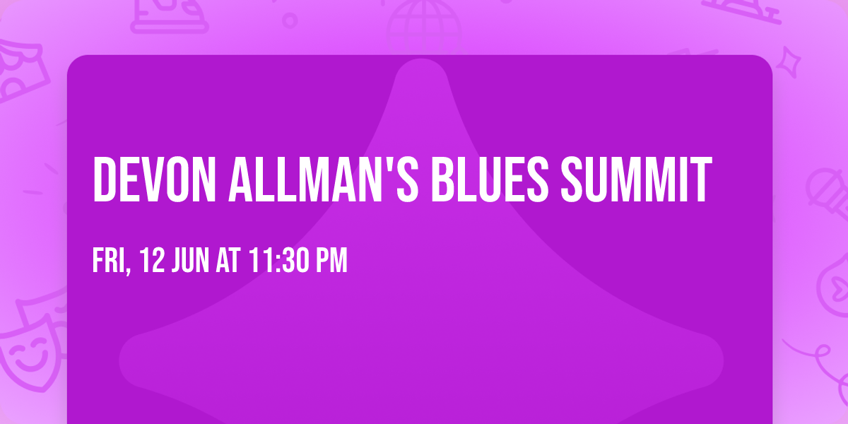 Devon Allman's Blues Summit