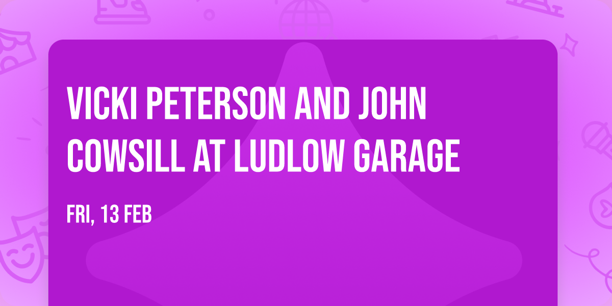 Vicki Peterson and John Cowsill at Ludlow Garage