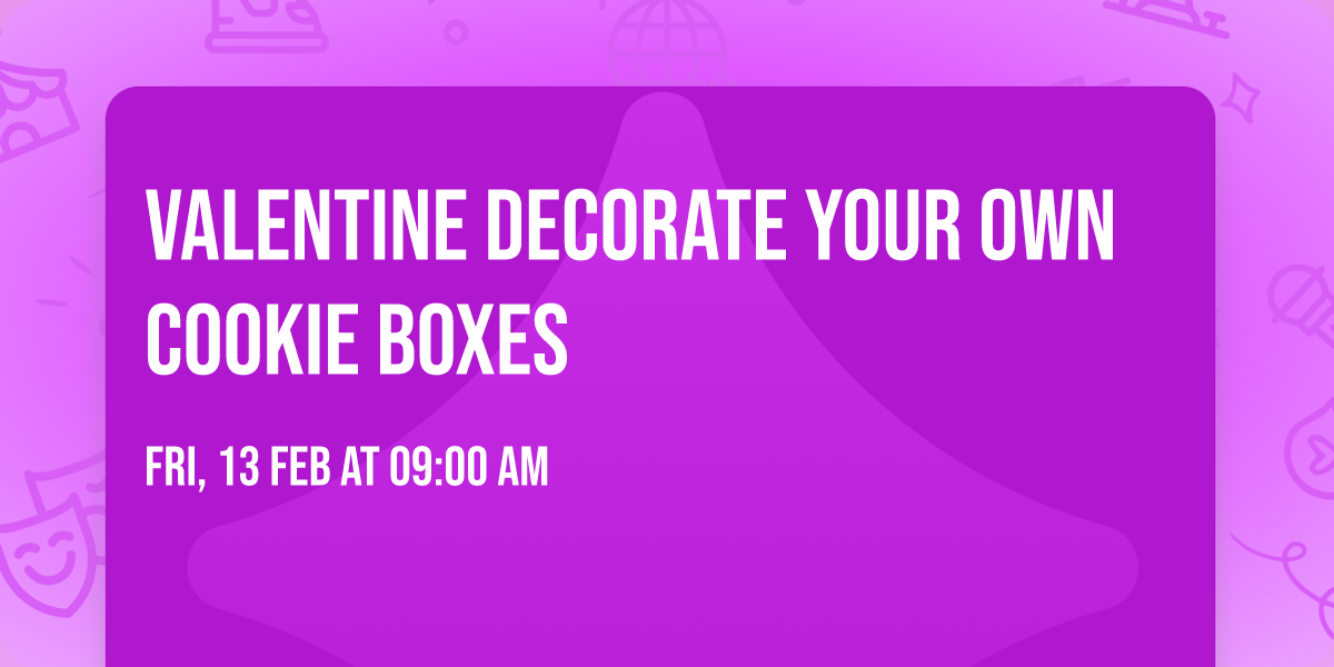 Valentine Decorate Your Own Cookie Boxes