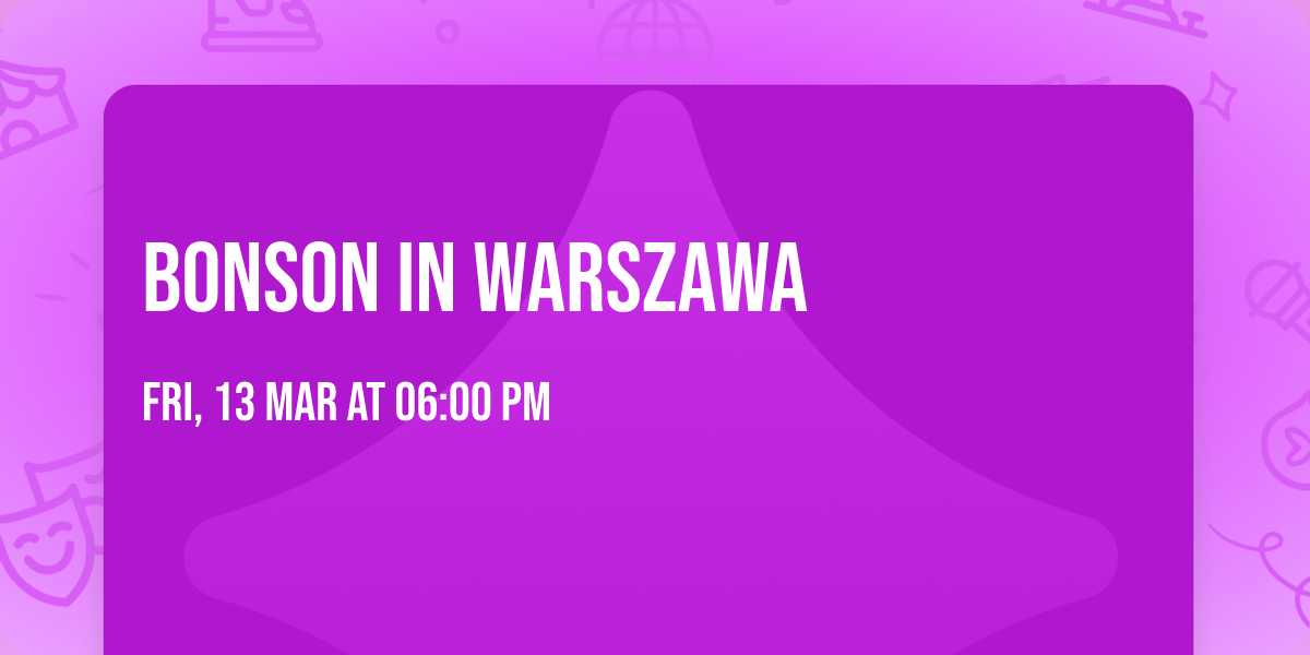 Bonson in Warszawa