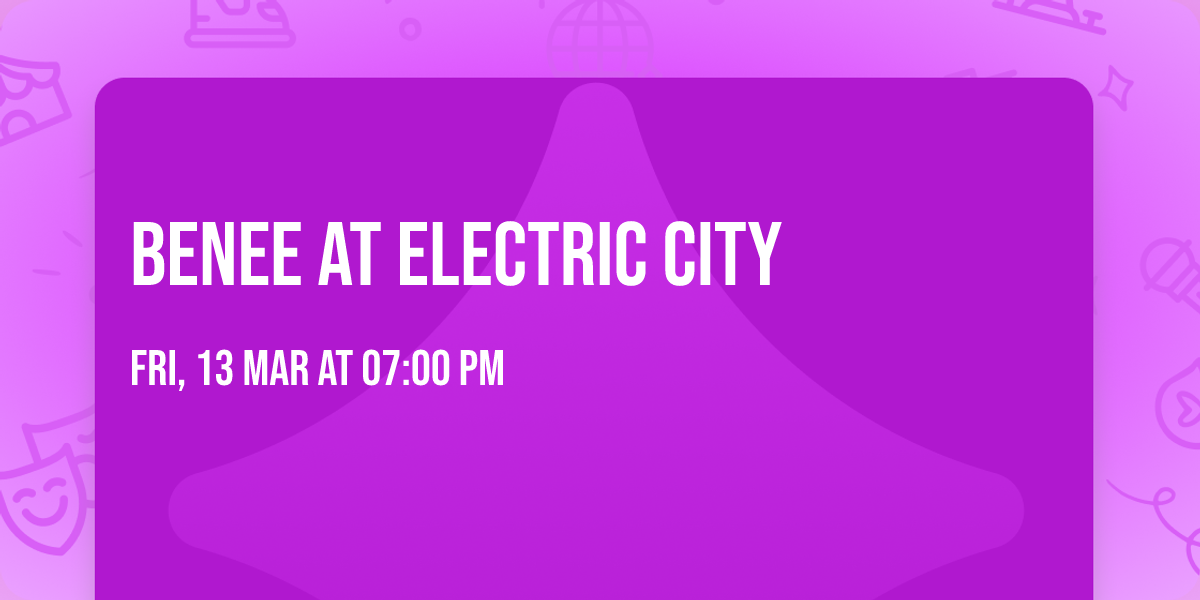 Benee at Electric City