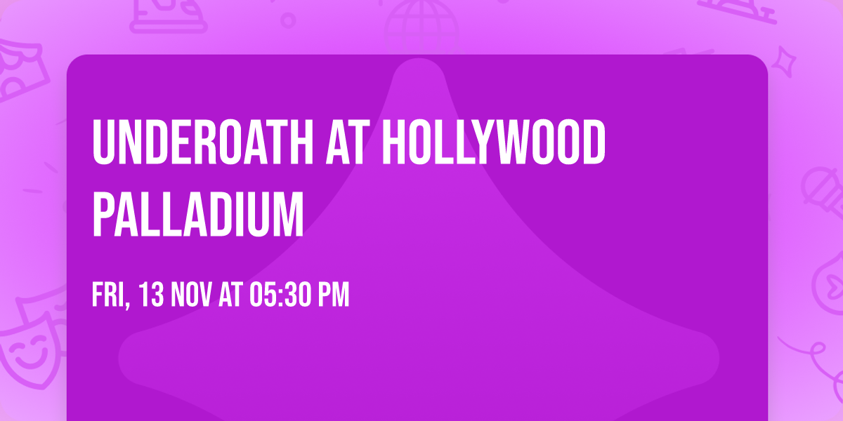 Underoath at Hollywood Palladium