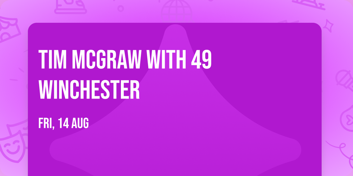 Tim McGraw with 49 Winchester