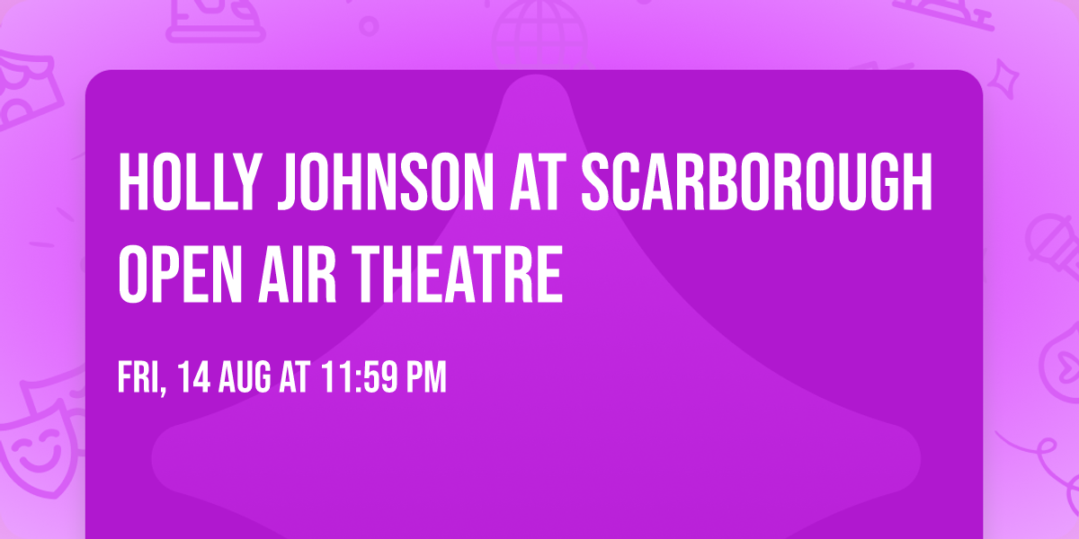 Holly Johnson at Scarborough Open Air Theatre