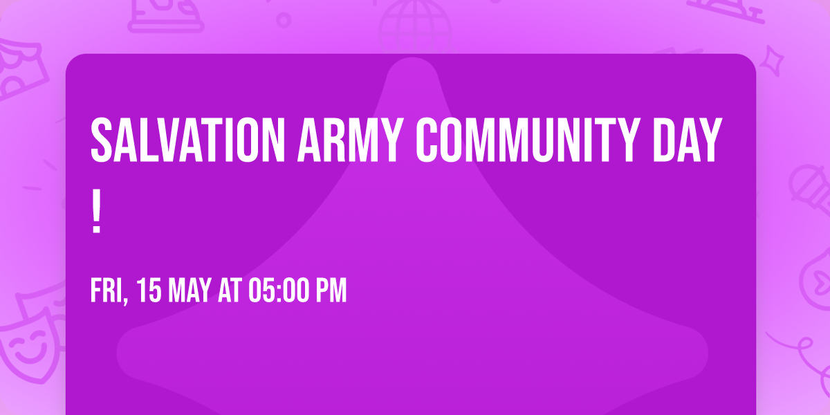 Salvation Army Community Day!