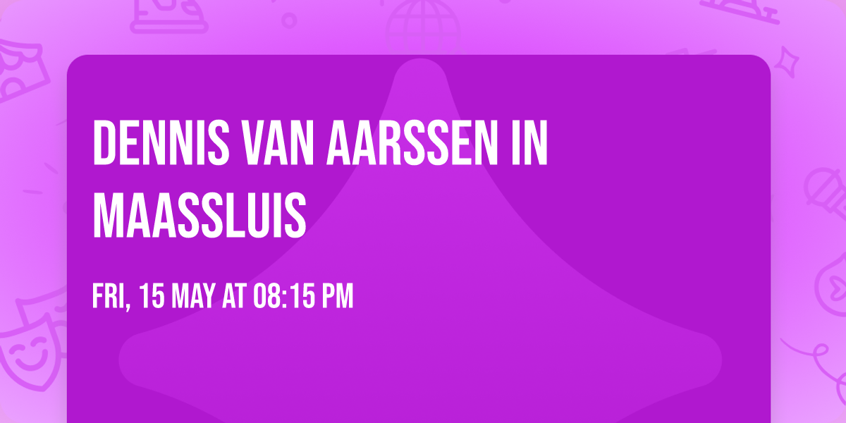 Dennis van Aarssen in Maassluis