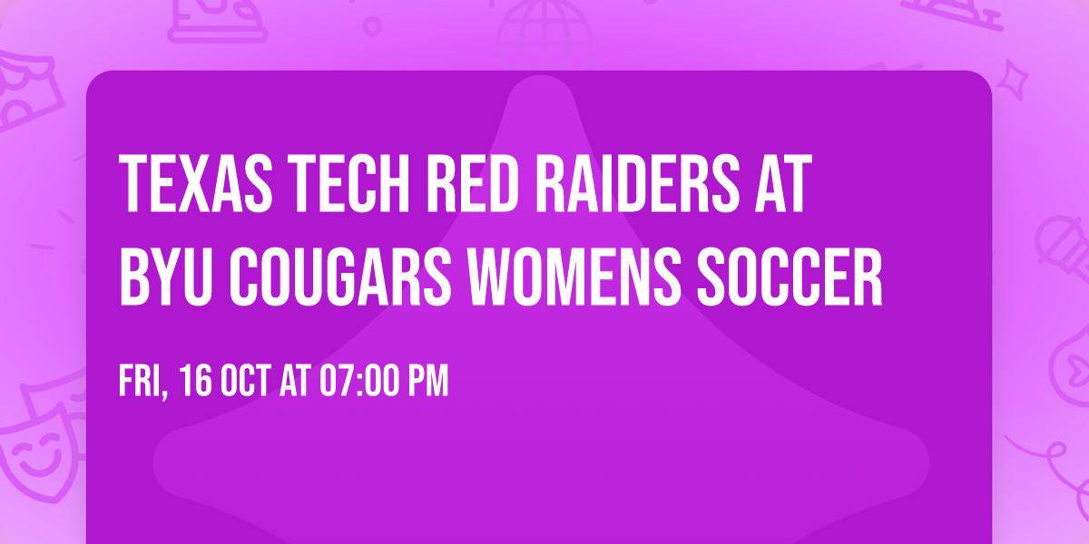 Texas Tech Red Raiders at BYU Cougars Womens Soccer